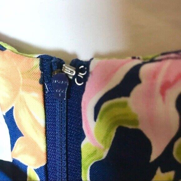 David Warren New York Vintage Women's 16 Vintage Tropical Print Sheath Dress - Picture 6 of 12